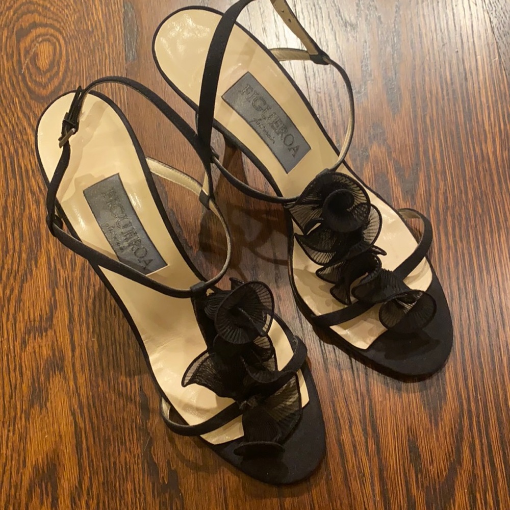 FIGUERROA SIZE 9 BLACK HEELS VINTAGE